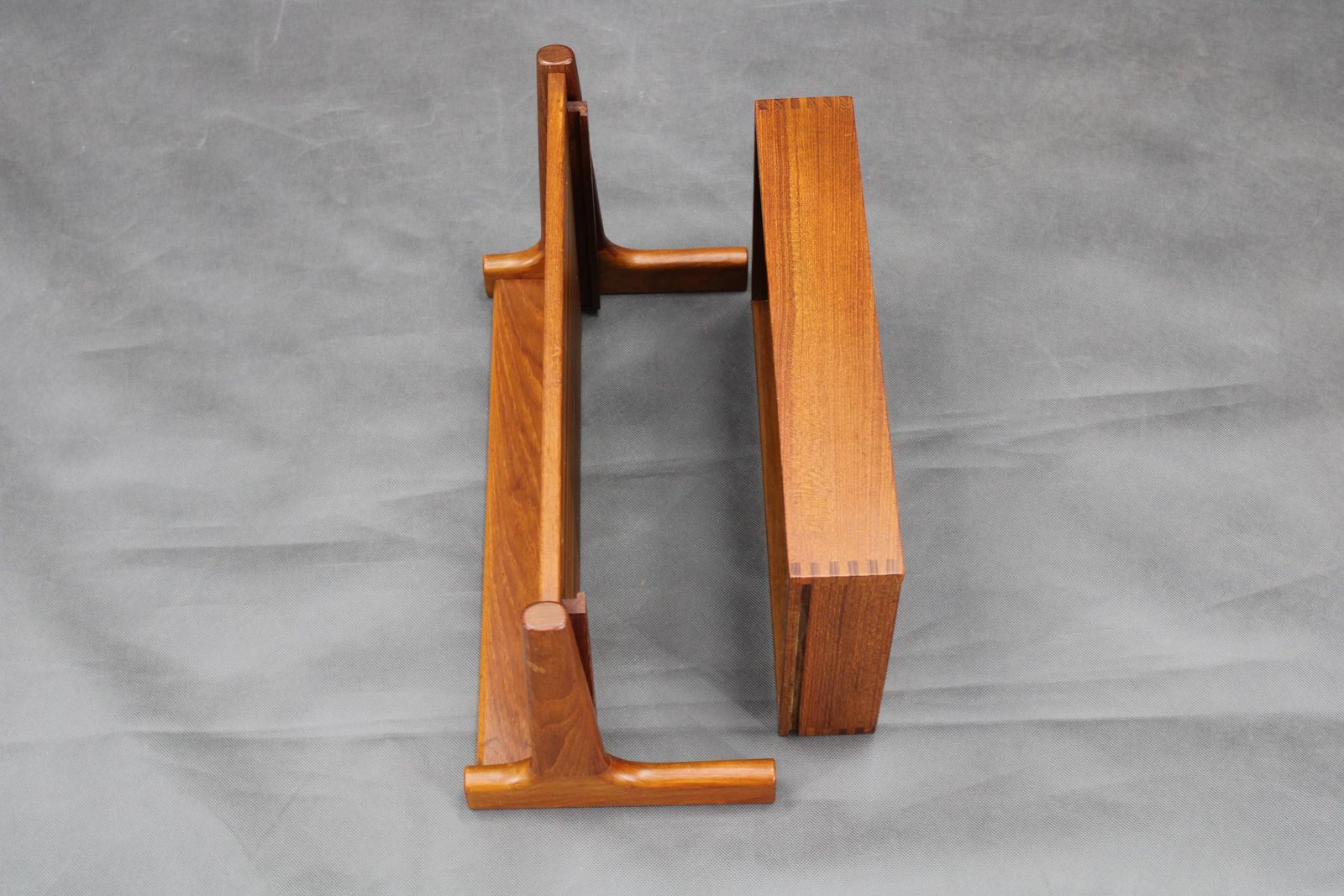 photo furniture 1950s Pair Of Rare Borge Mogensen Teak Floating Night Stand By Dyrlund Denmark