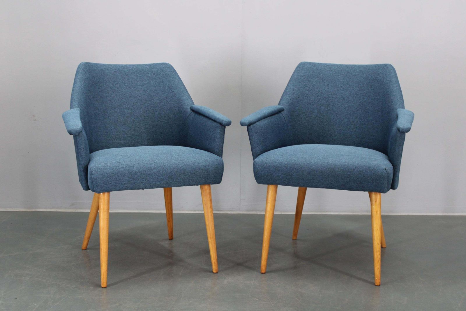 1960s Pair Of Mid Century Refurbished Armchairs, Czechoslovakia photo furniture