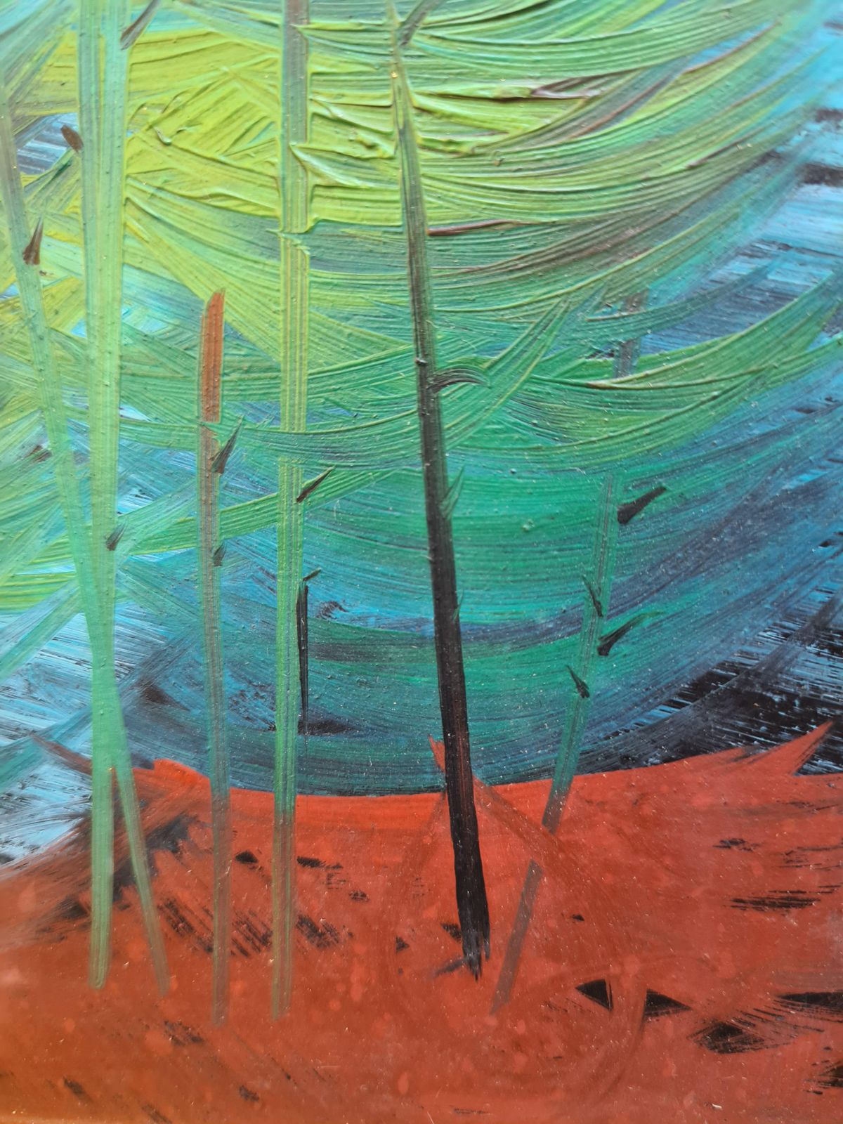 Expressionist Fauvist Forest View, Follower Of Raoul Dufy1940s photo vinterior
