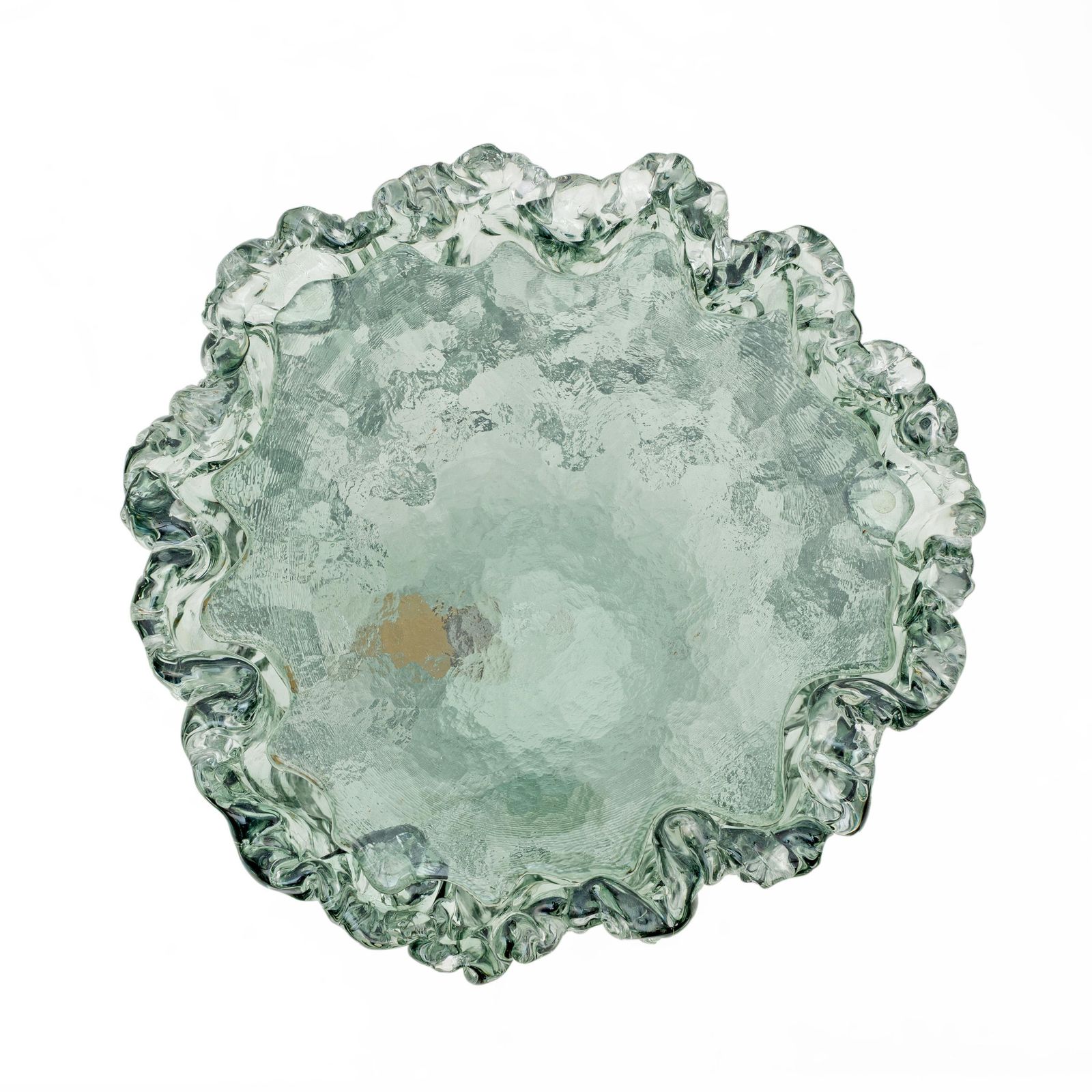 photo for sale Pair Of Aquamarine Murano Glass Coffee Table By Tokujin Yoshioka