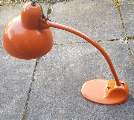 Bauhaus Orange Desk Lamp Attributed To Marianne Brandt For Kandem Leuchten, 1940s