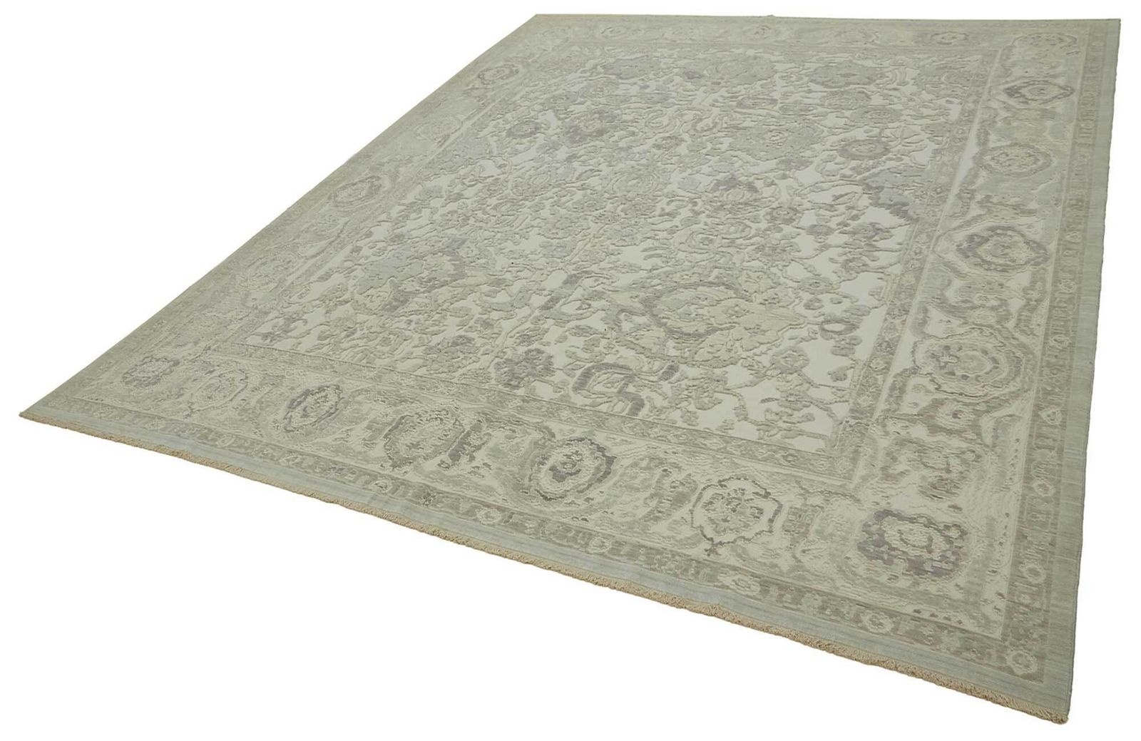 Hand Knotted Wool Oushak Rug 307 Cm X 375 Cm photo for sale