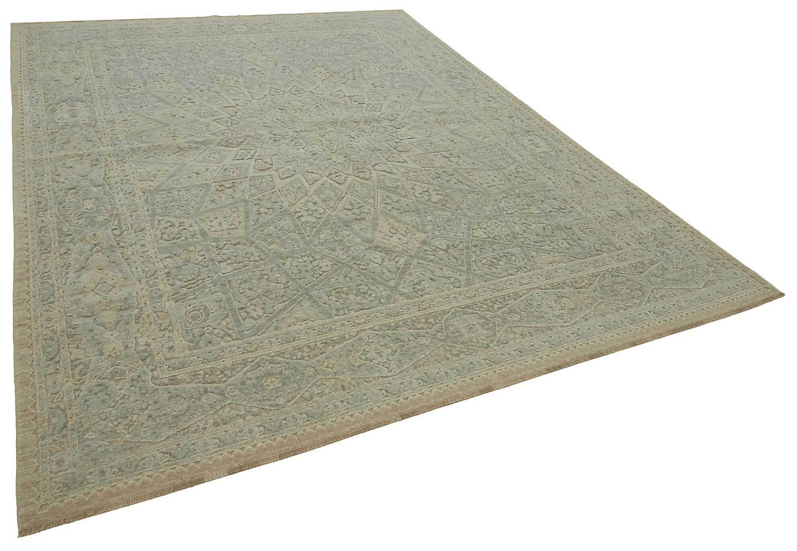 Hand Loom Wool Oushak Rug 253 Cm X 334 Cm photo furniture