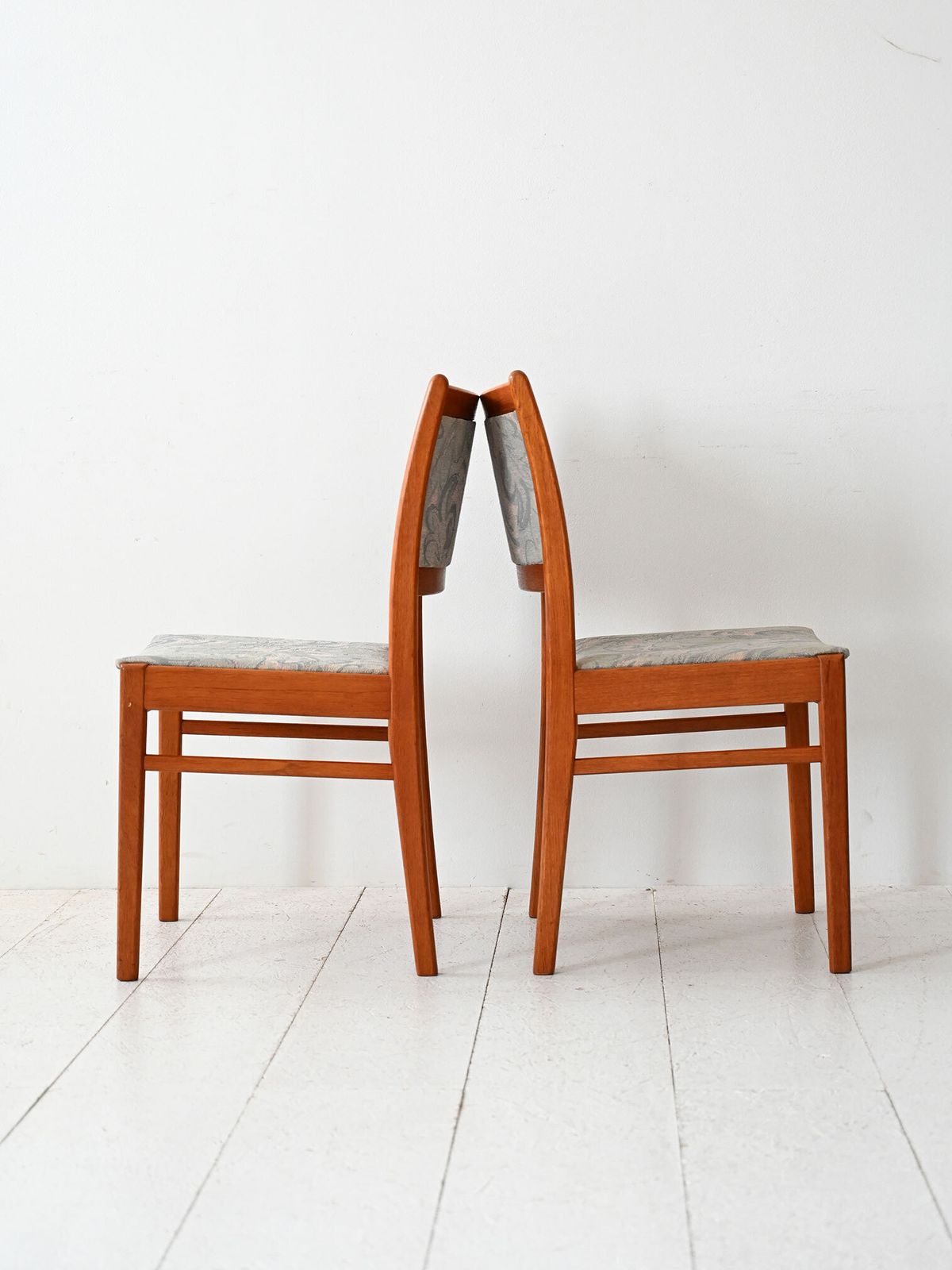 Set Of 4 Scandinavian Teak Chairs From The 1960s With Original Upholstery photo 790.0