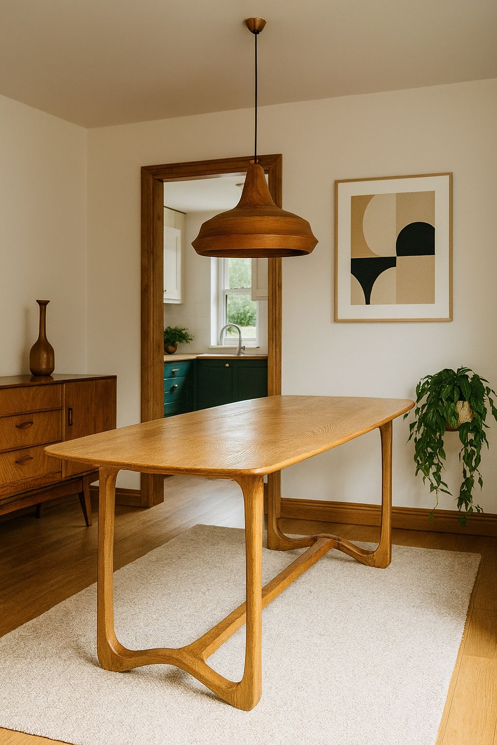 photo furniture Mid Century Ercol Model 513 Refectory Dining Table