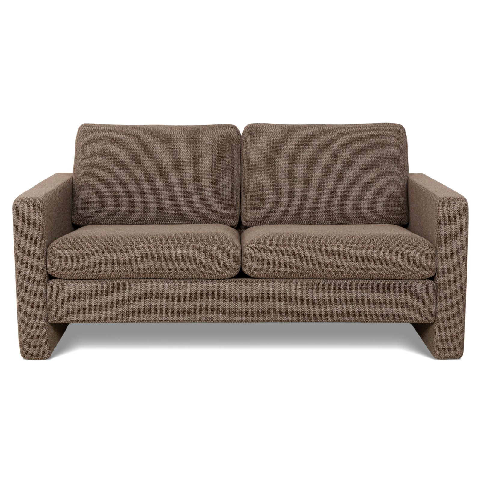 Canapé 2 places Cor Conseta en tissu beige brun