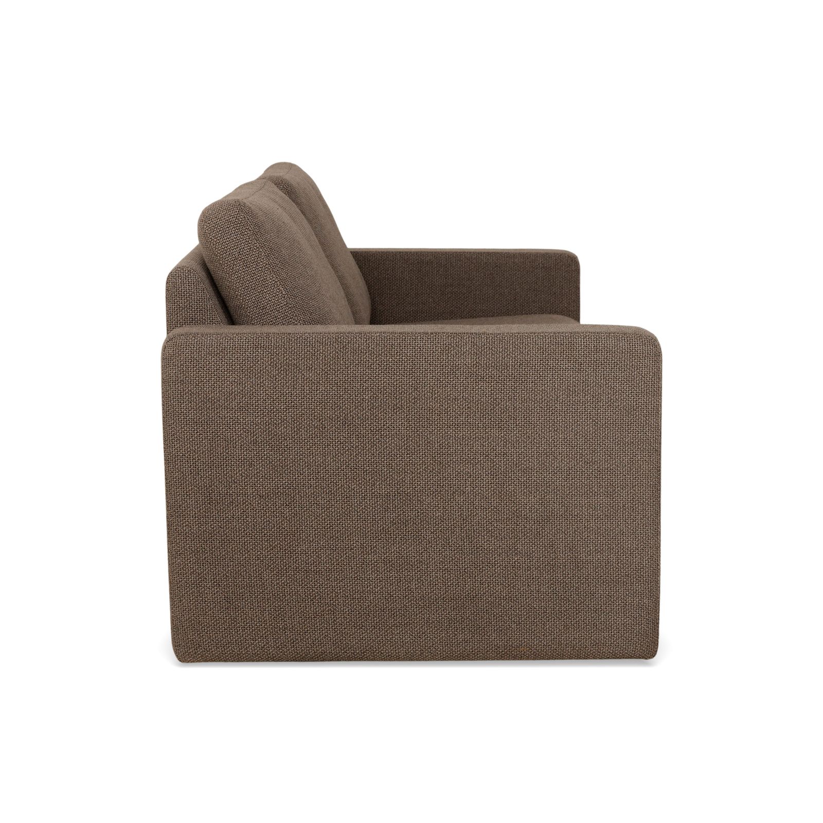 Canapé 2 places Cor Conseta en tissu beige brun photo vintage