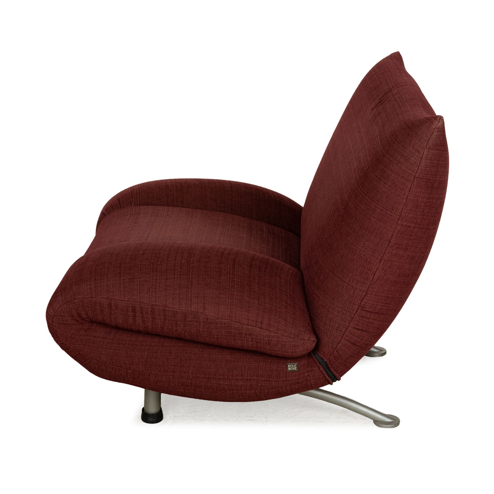 Mobilier Fauteuil Rolf Benz en tissu rouge bordeaux photo