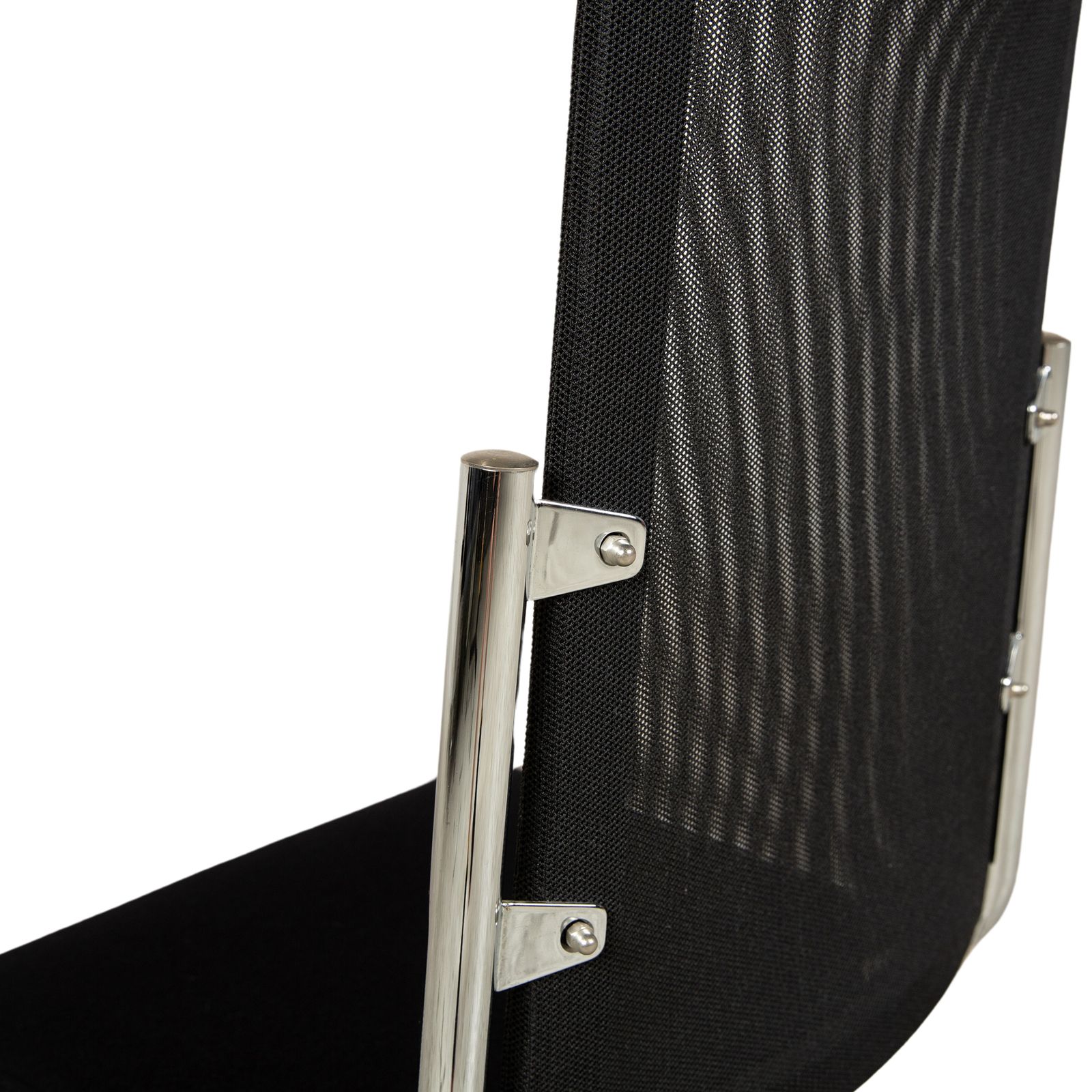 Lot de 6 chaises Tecta en tissu noir, piétement cantilever, salle à manger photo buy