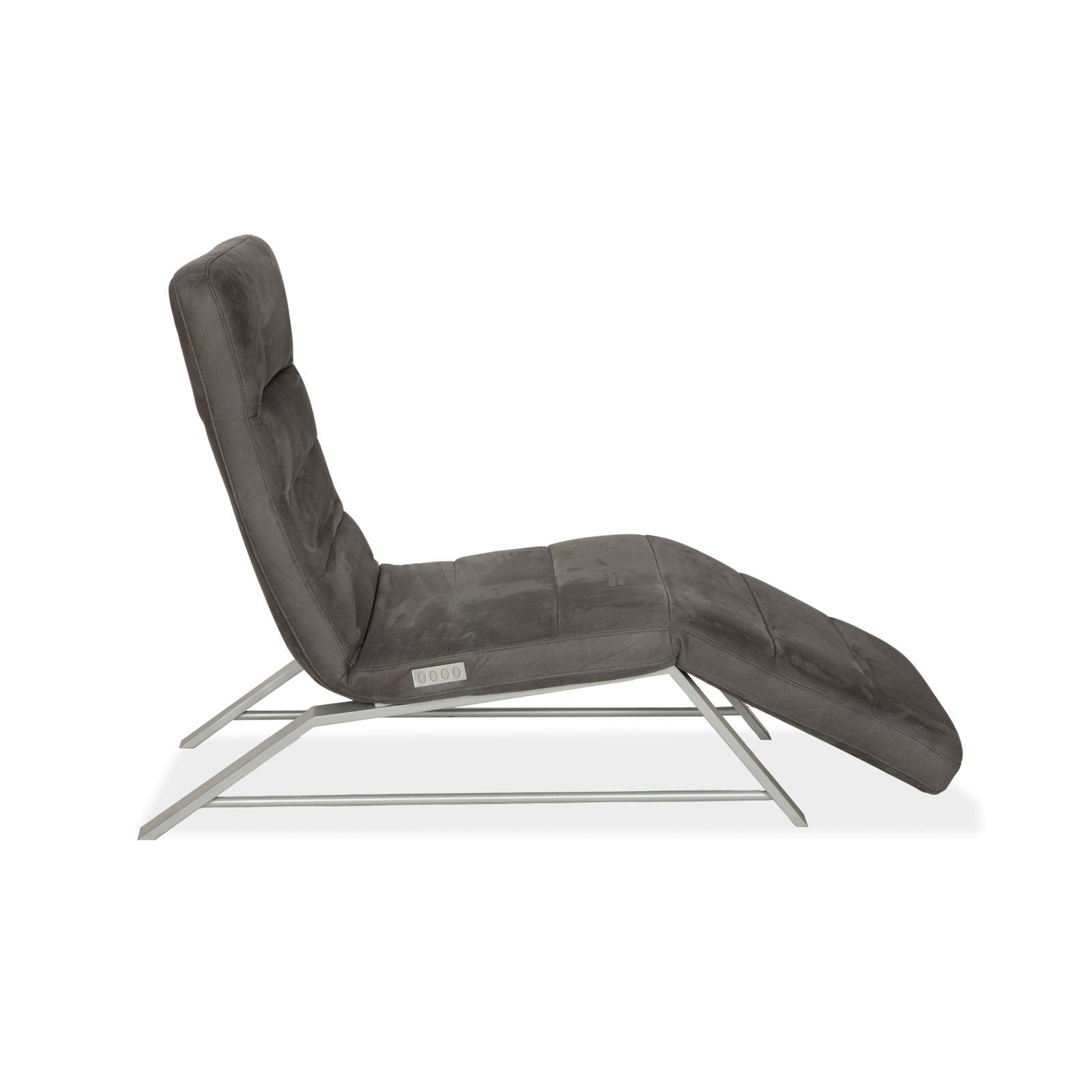 photo furniture Méridienne Willi Schillig Daily Dreams en tissu gris, fonction électrique