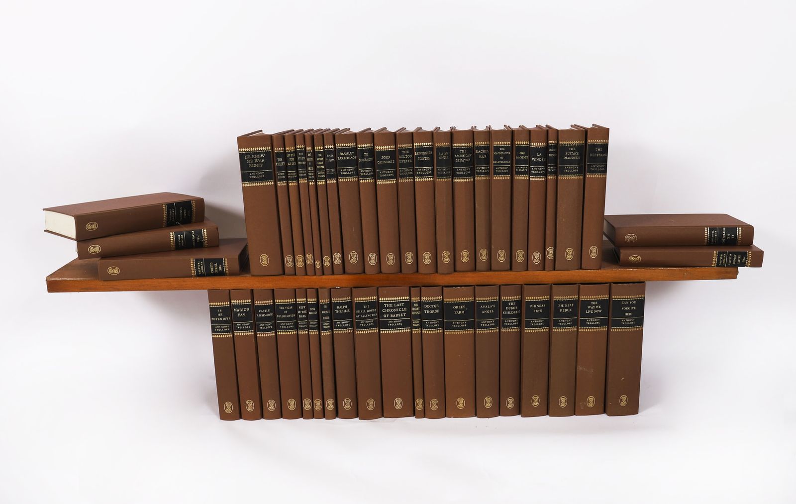 Antique Set 45 Furnishing Books  Anthony Trollope "Society Of London" 20th C