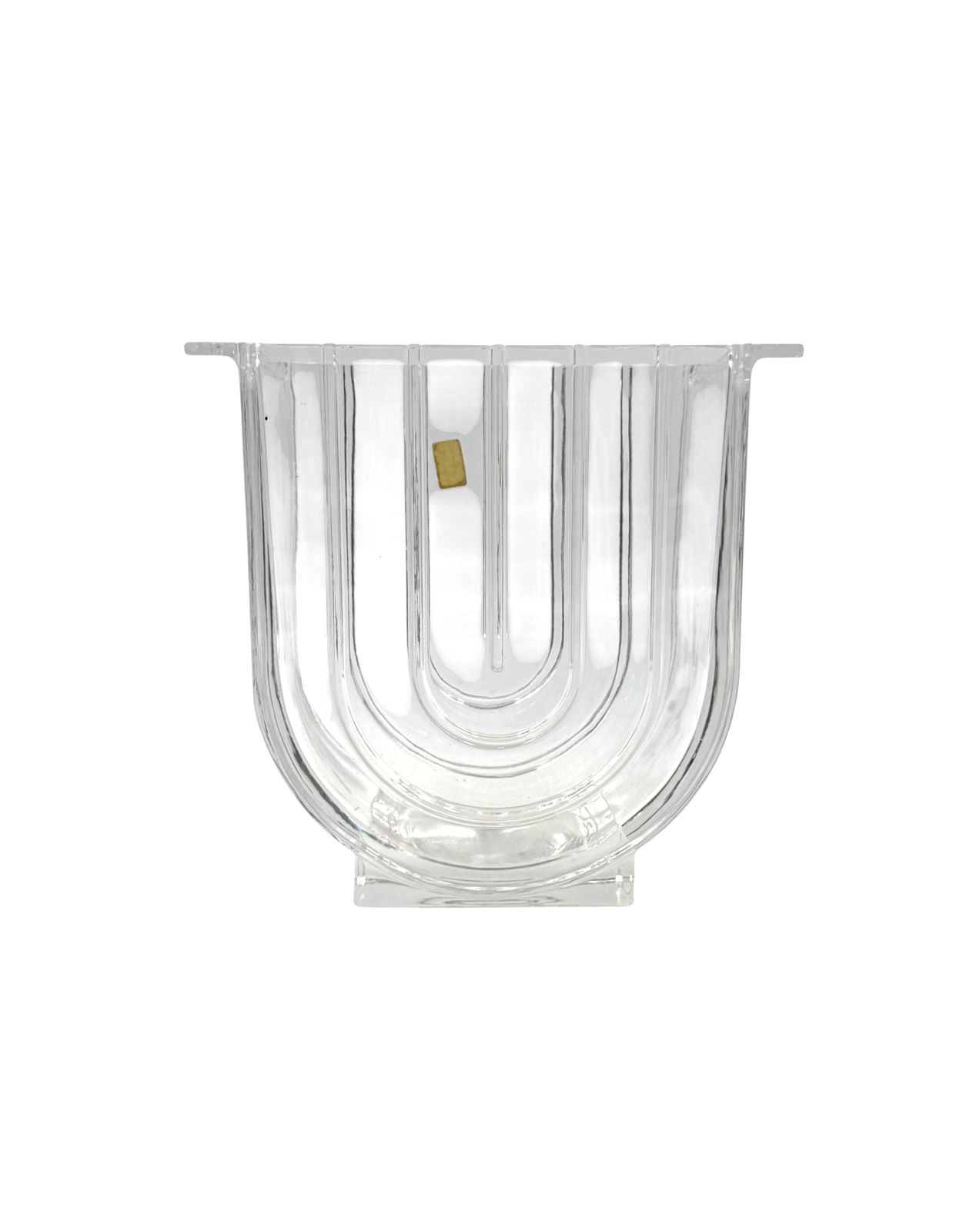 Modern Crystal Vase, Laura Griziotti For Arnolfo Di Cambio 1968
