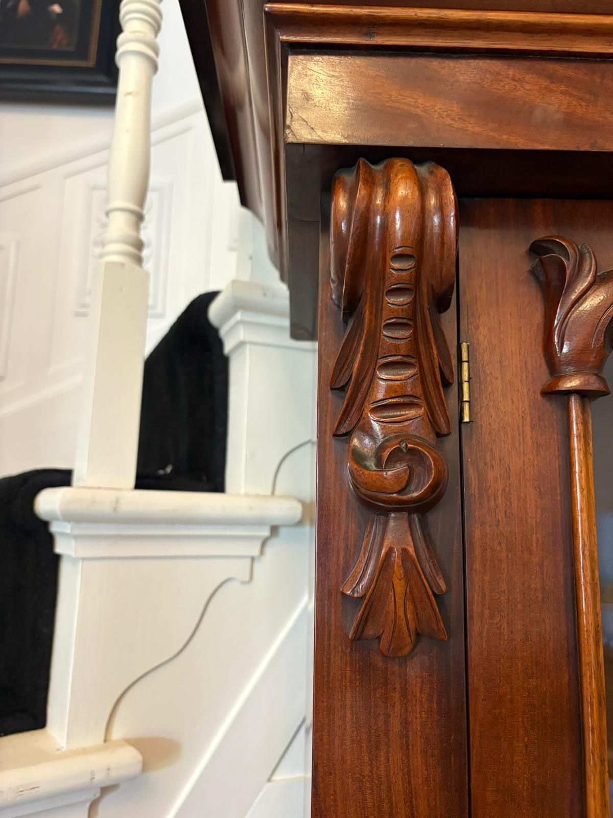 Superb Quality Antique 19th Century Figured Mahogany Bookcase photo Furniture