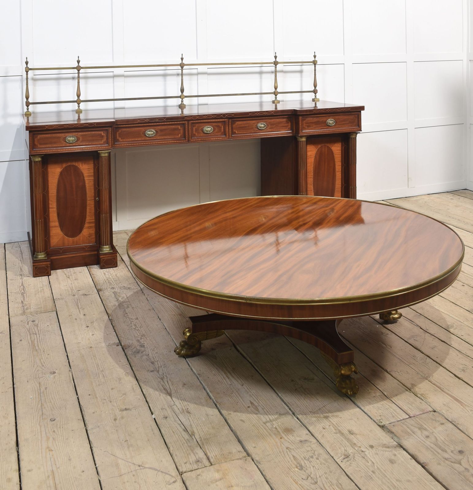 Mahogany Circular Coffee Table photo buy
