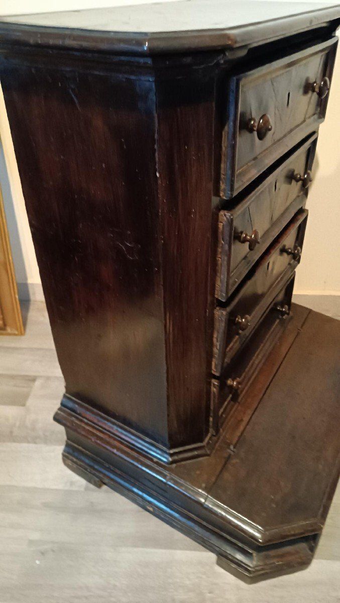 Antique 17th Century Walnut Kneeler With Drawers photo Furniture