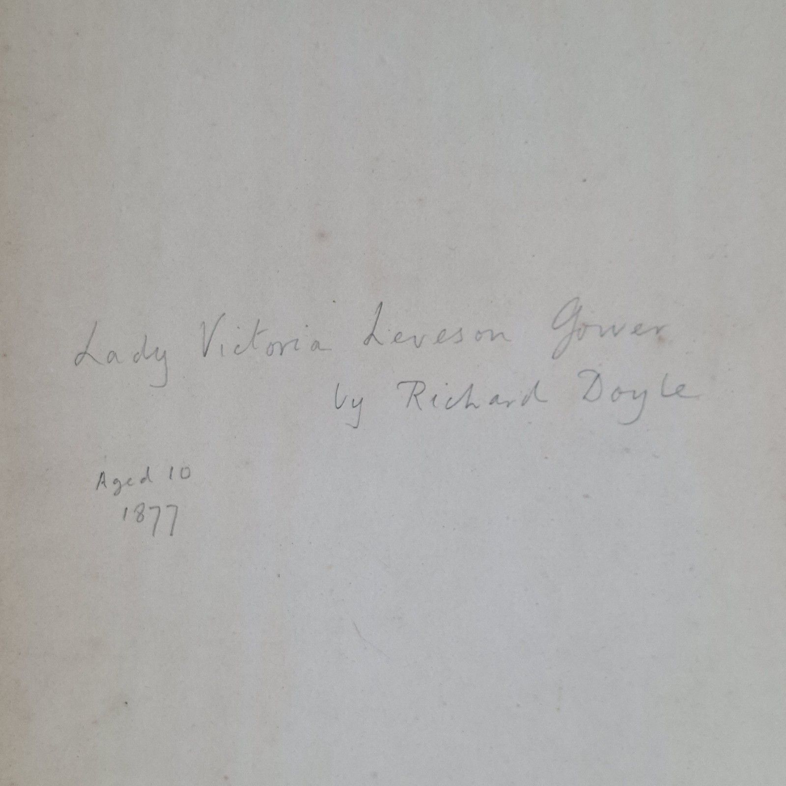 Richard Doyle Original Watercolour Painting Lady Victoria Leveson Gower 1877 photo buy