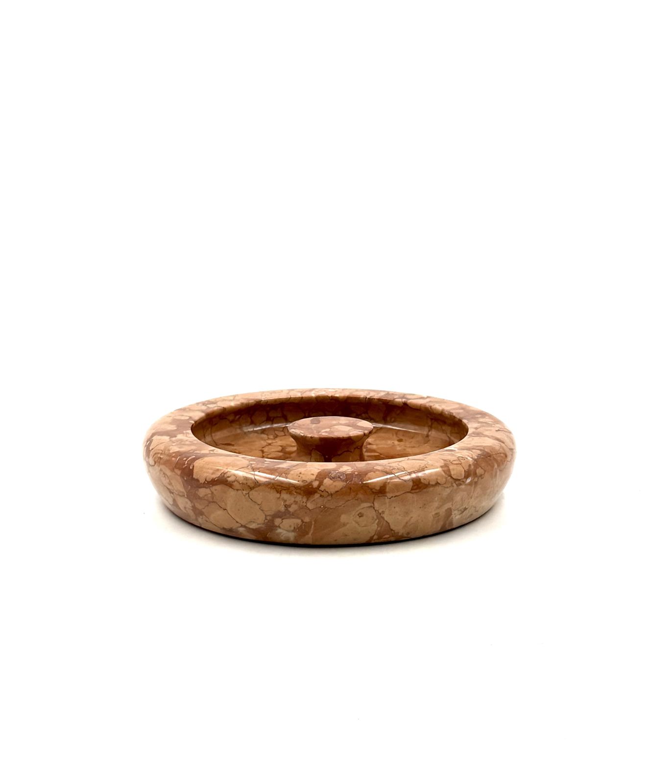 Angelo Mangiarotti, Red Marble Centerpiece / Bowl, Knoll International Italy, 1970s photo for sale