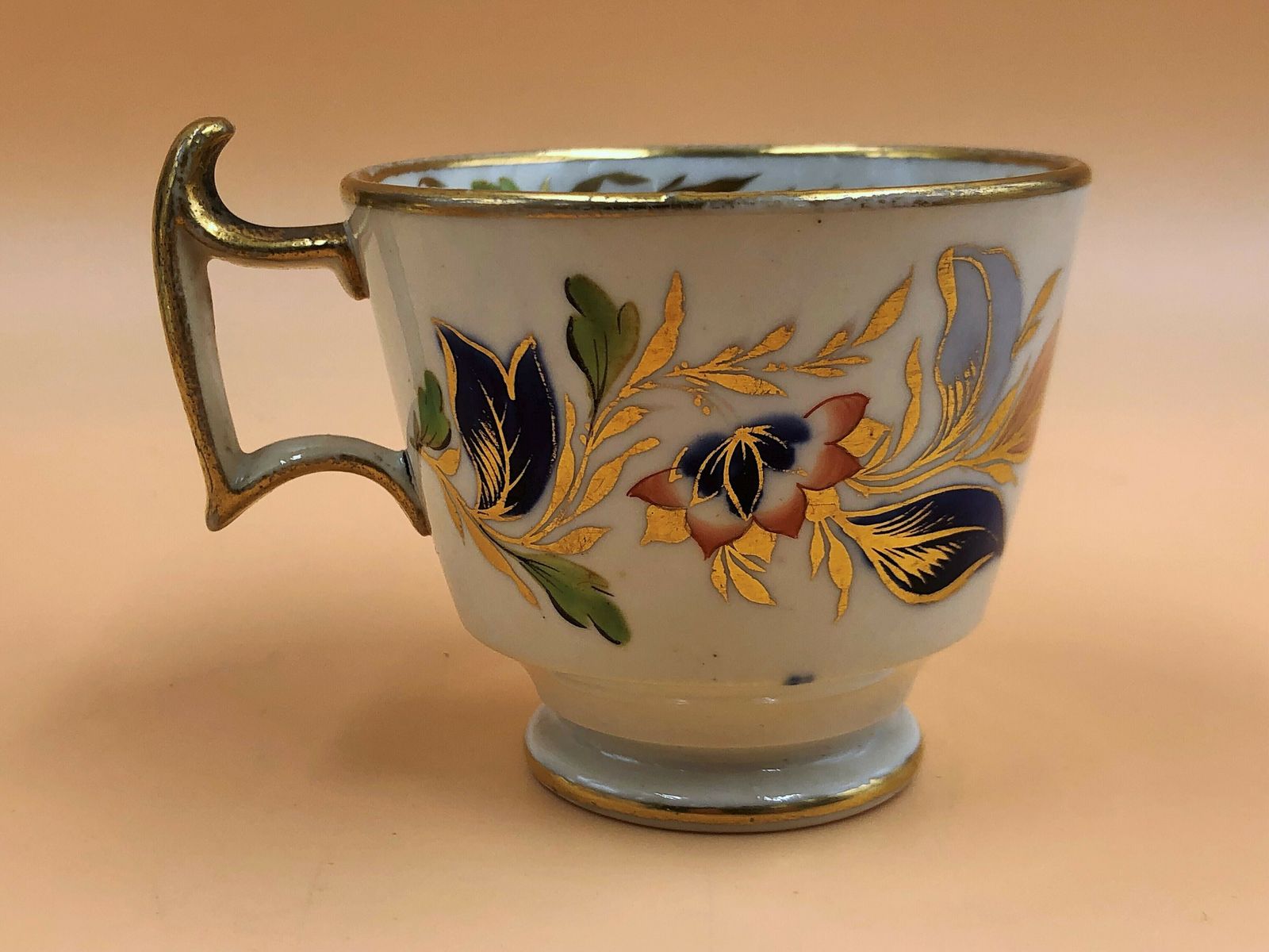 Antique Job Ridgway China Grecian Shape Imari Tea And Coffee Trio. No. 2/141. C1810. photo vinterior
