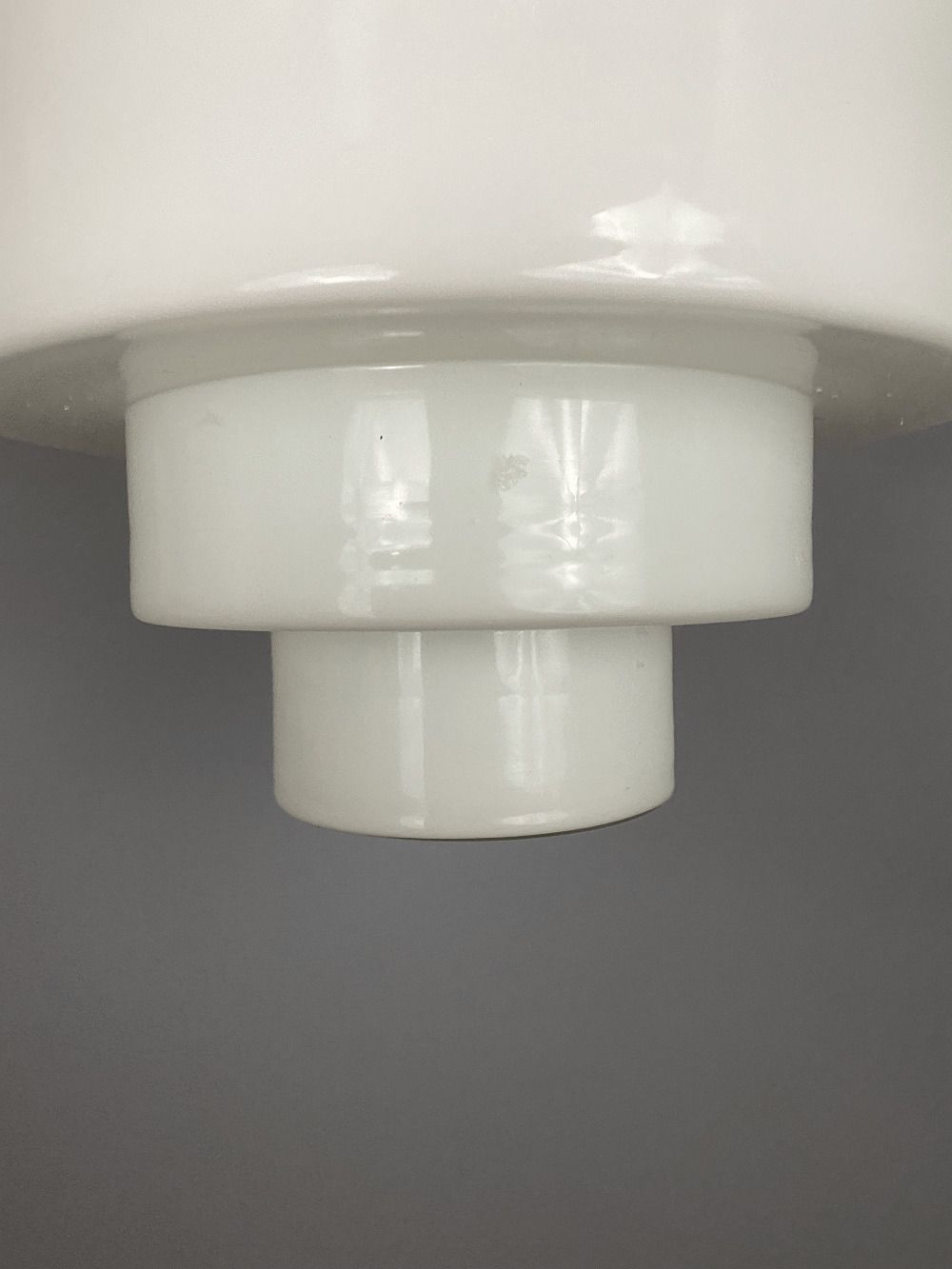 Theo Large Stepped Opaline Pendant Light photo Lighting