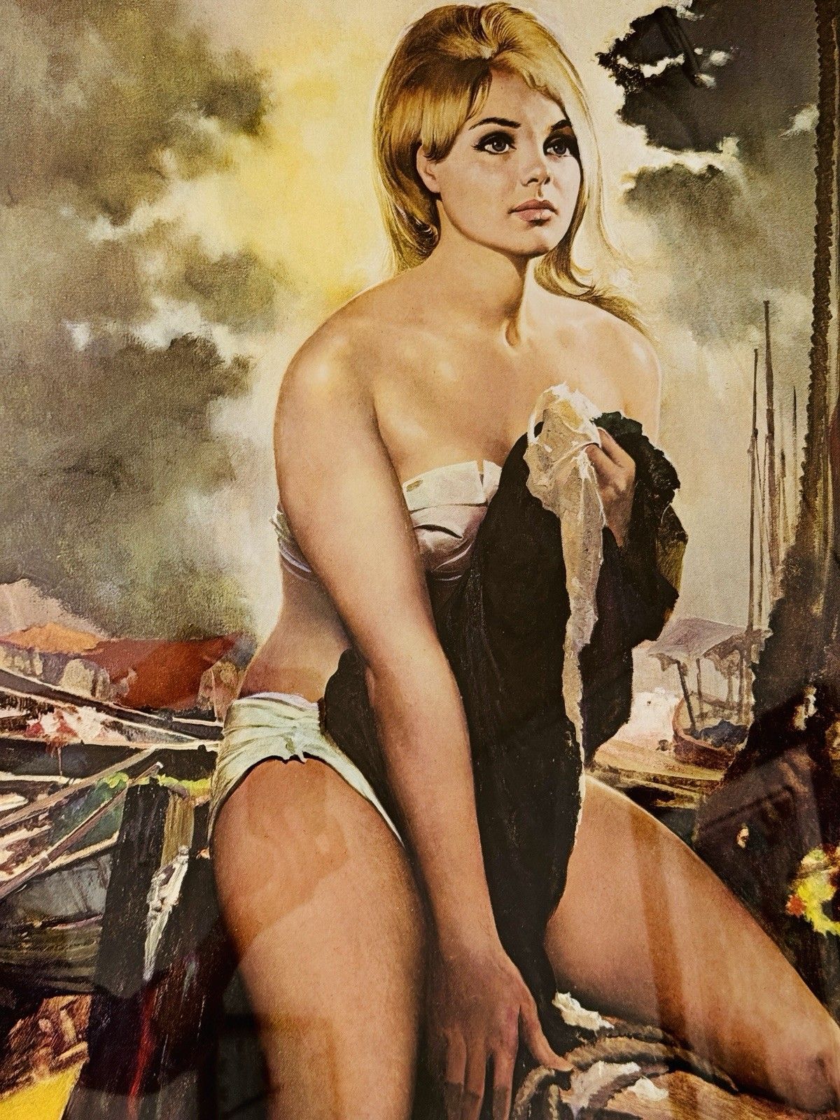 “Beach Girl” Pin Up Poster 1960’s By Ernest Ratcliff Limited Edition 75/100 photo 150.0