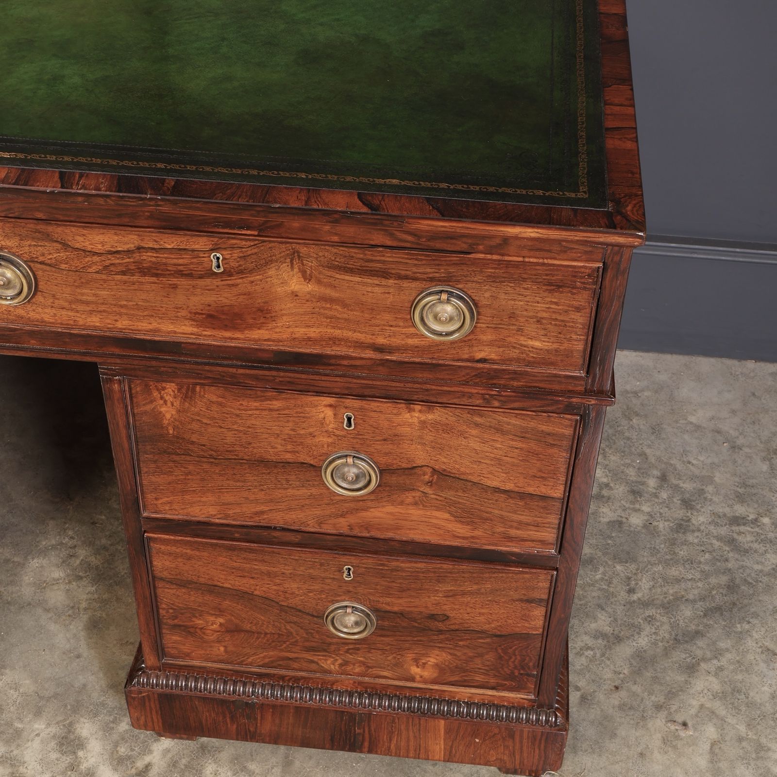 Rare William IV Rosewood Partners Desk photo furniture