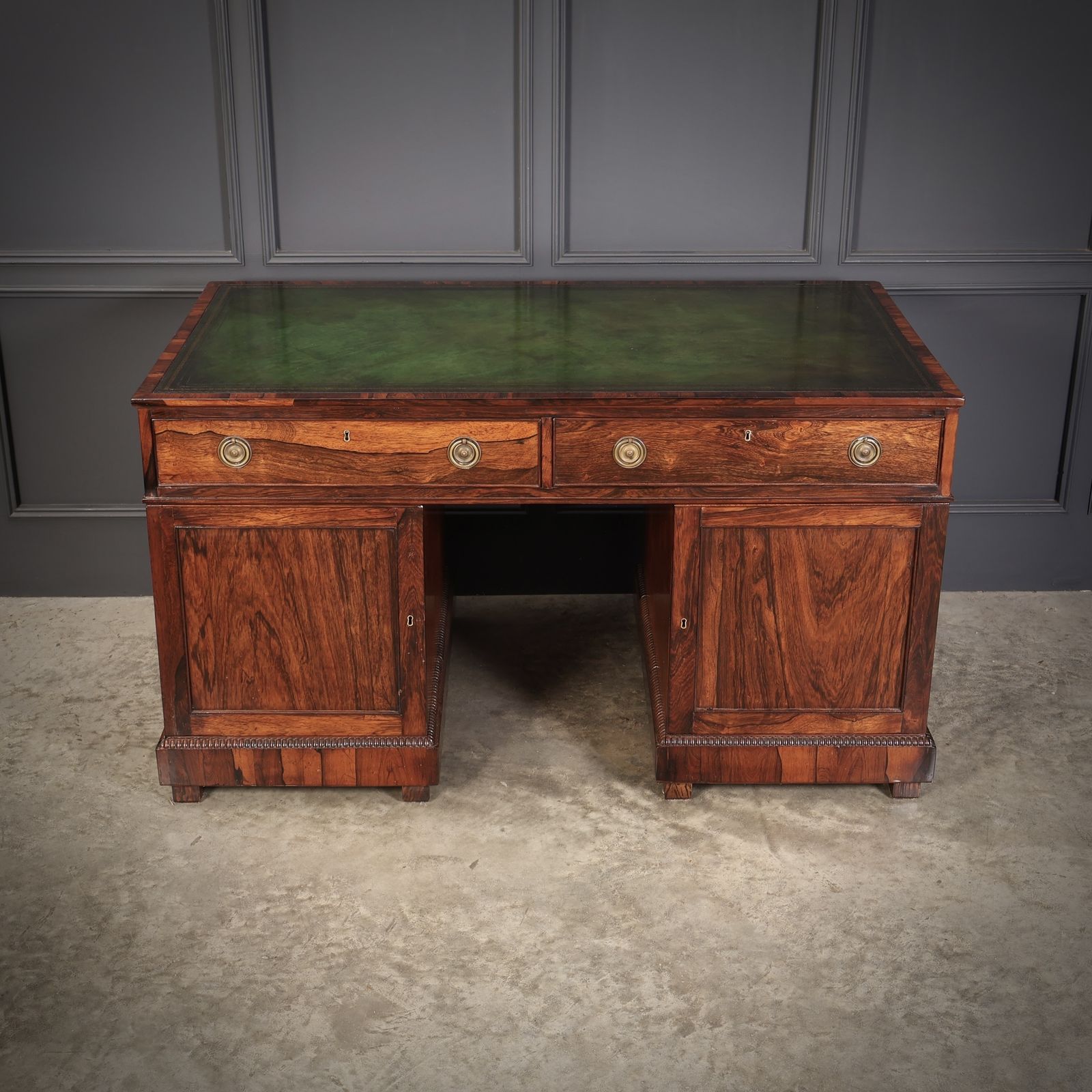 photo furniture Rare William IV Rosewood Partners Desk