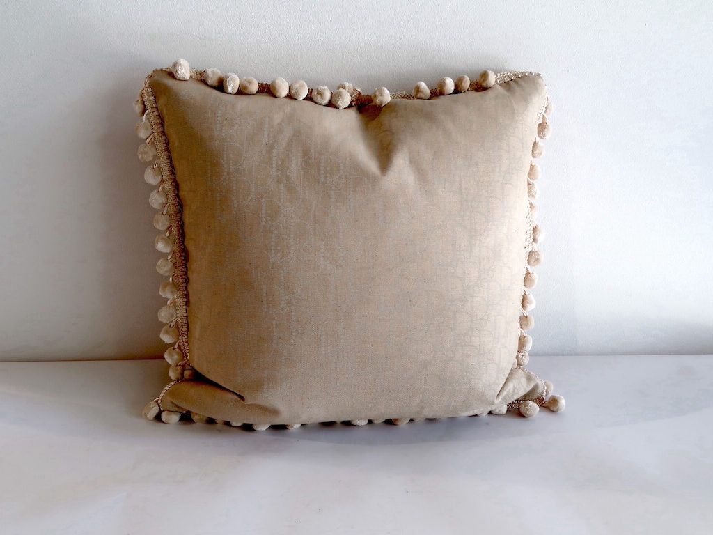 Cushion Cover Made Of Zero Waste Dior Fabric photo for sale