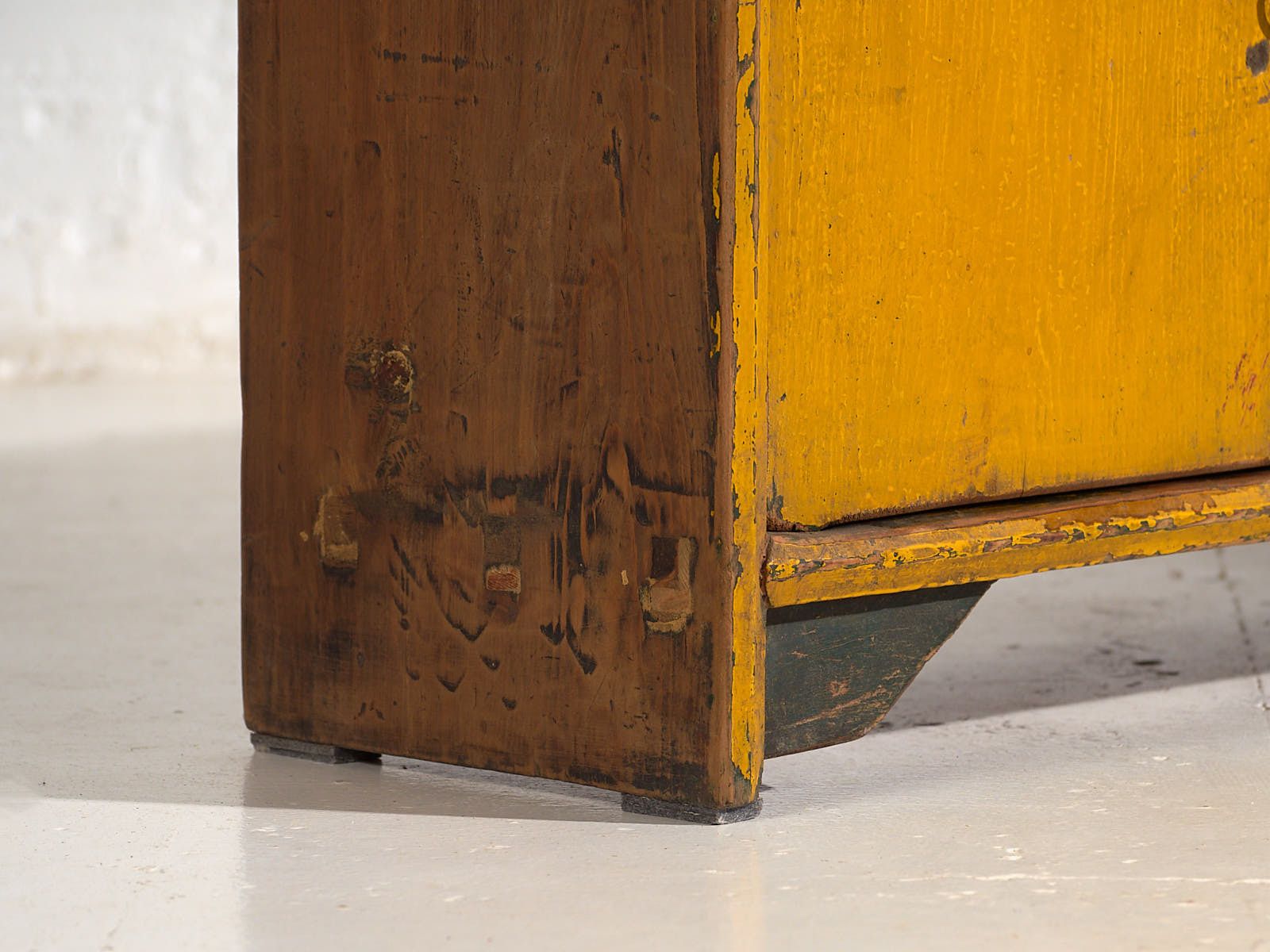 Antique Yellow Tv Cabinet (C.1900) #18 photo Furniture
