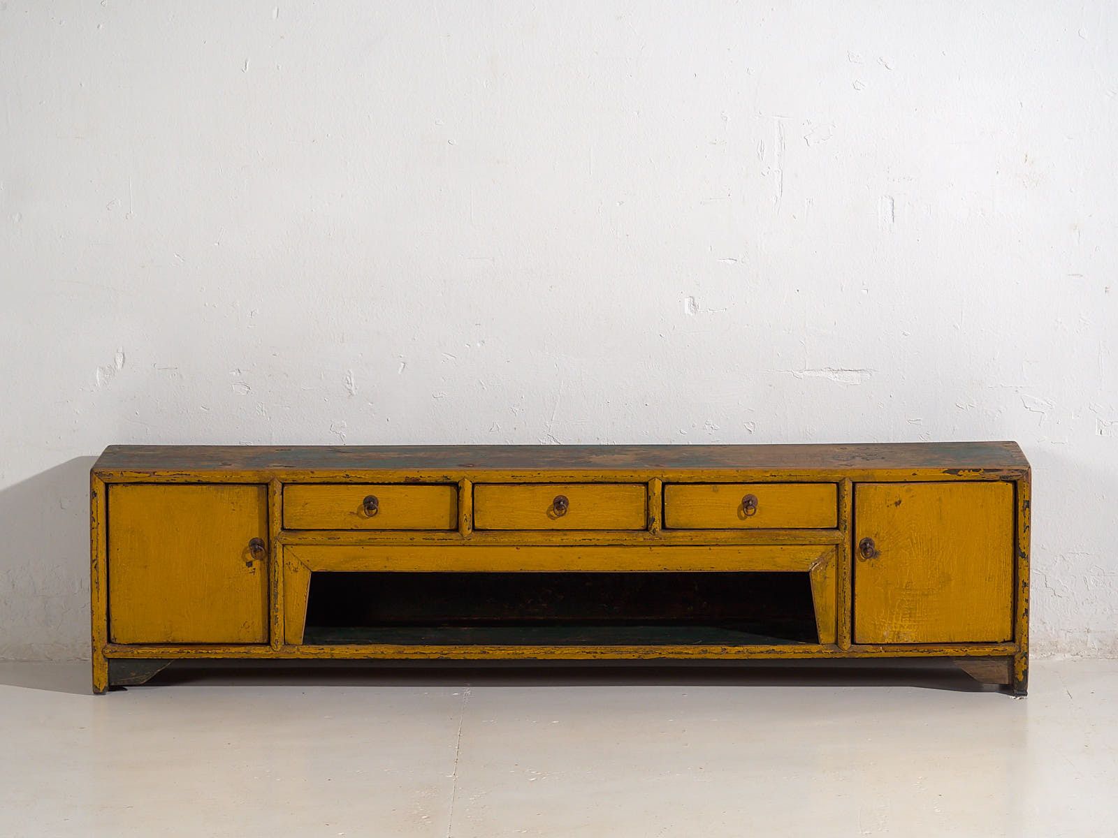 photo for sale Antique Yellow Tv Cabinet (C.1900) #18