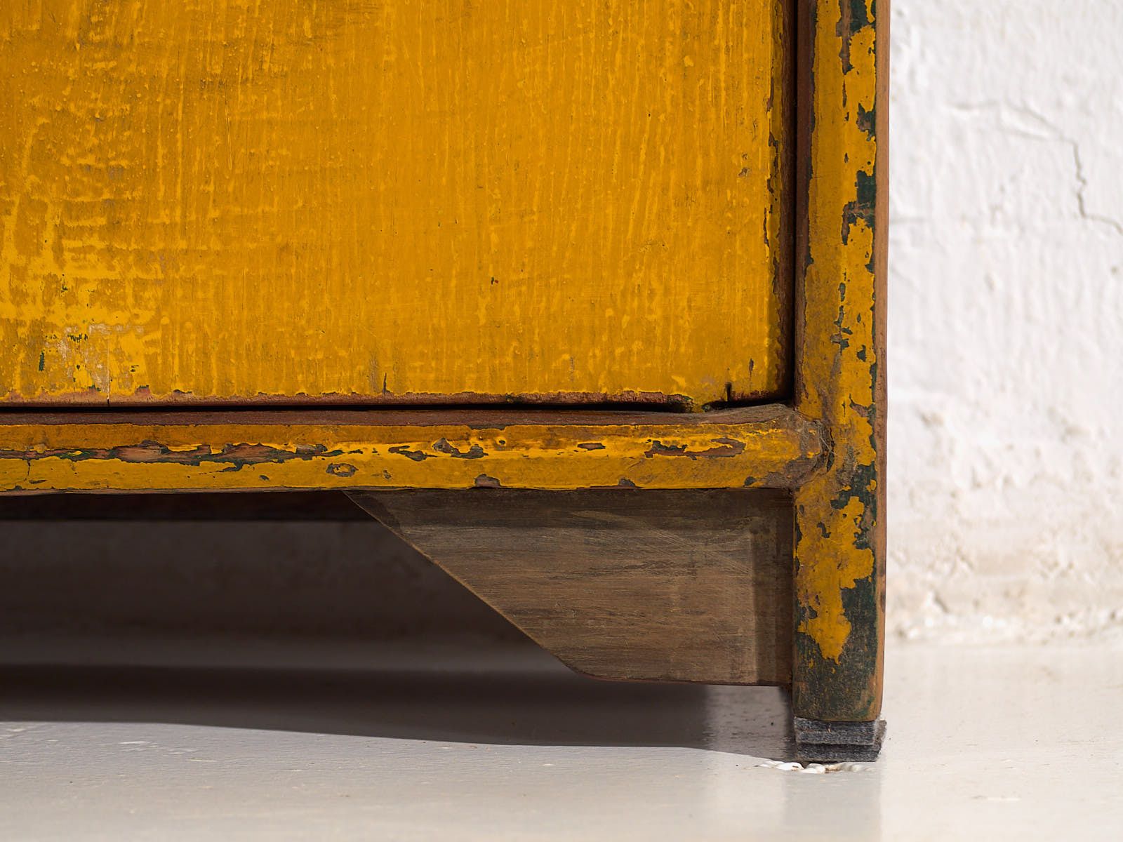 1083.0 Antique Yellow Tv Cabinet (C.1900) #18 photo