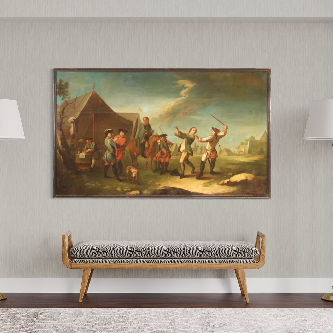 photo buy Great Napoleonic Painting From The First Half Of The 19th Century