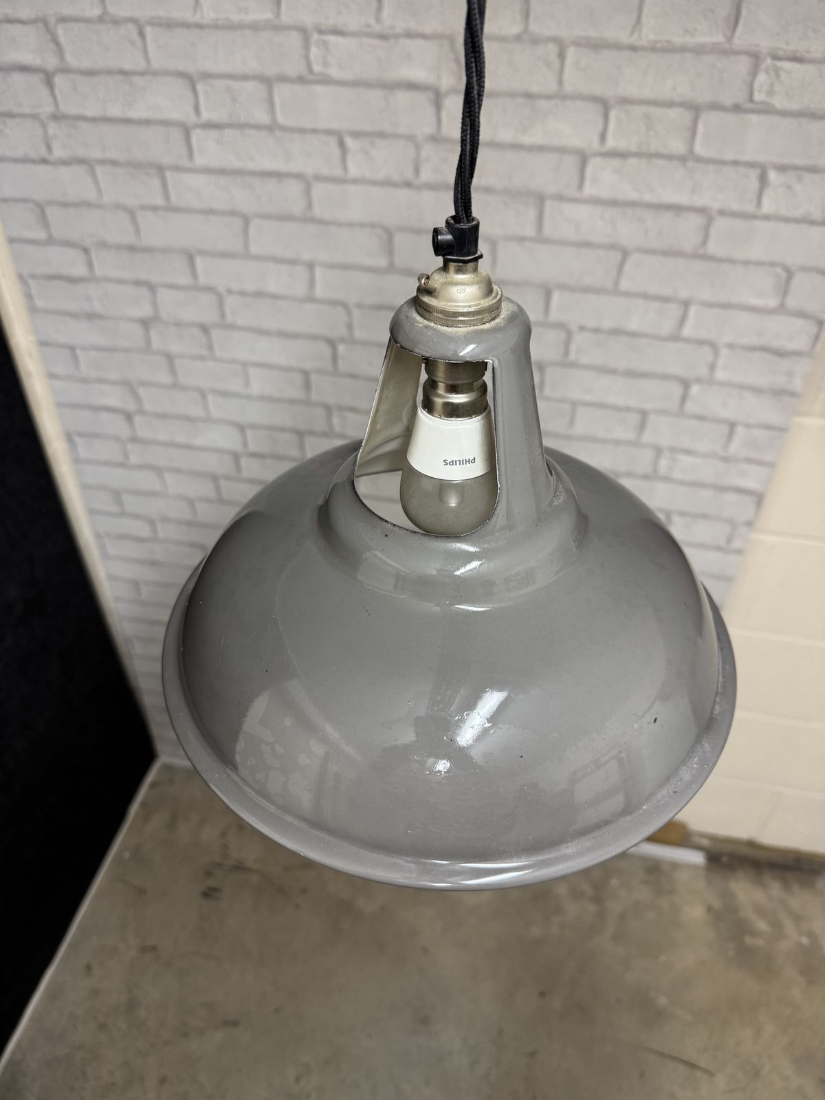 Reclaimed Lighting: Grey Enamel Shade (Quantity 7x) photo furniture