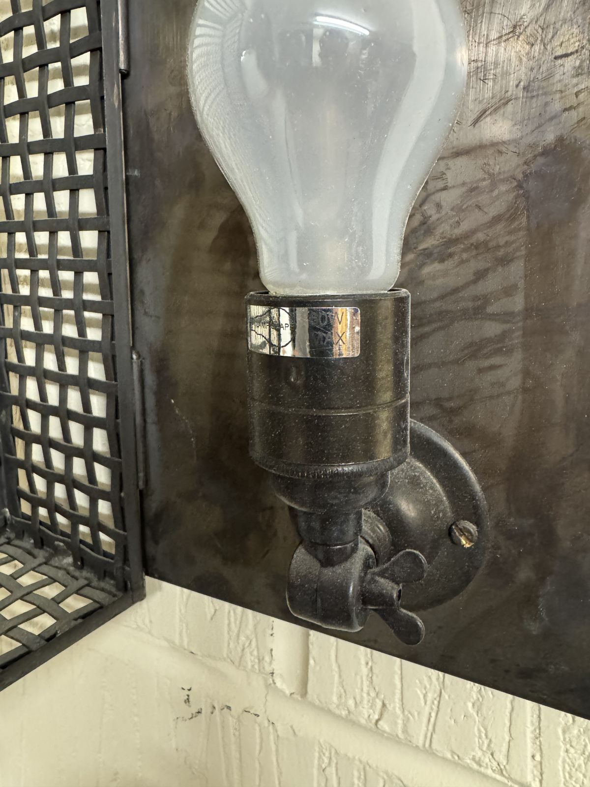 Reclaimed Lighting: Black Cage Light (Quantity 4x) photo vinterior