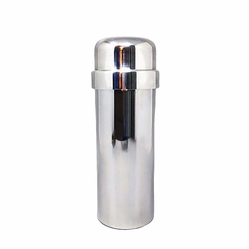 1960s Gorgeous Cocktail Shaker In Silver Plated By P.M. Made In Italy