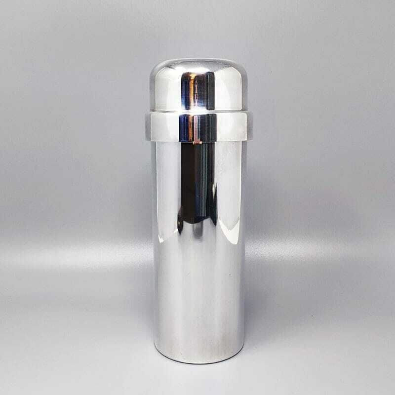 1960s Gorgeous Cocktail Shaker In Silver Plated By P.M. Made In Italy photo furniture