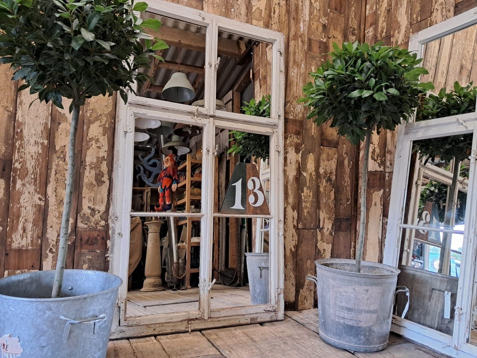 Wooden Mirrored Window No.13, 1950s photo furniture
