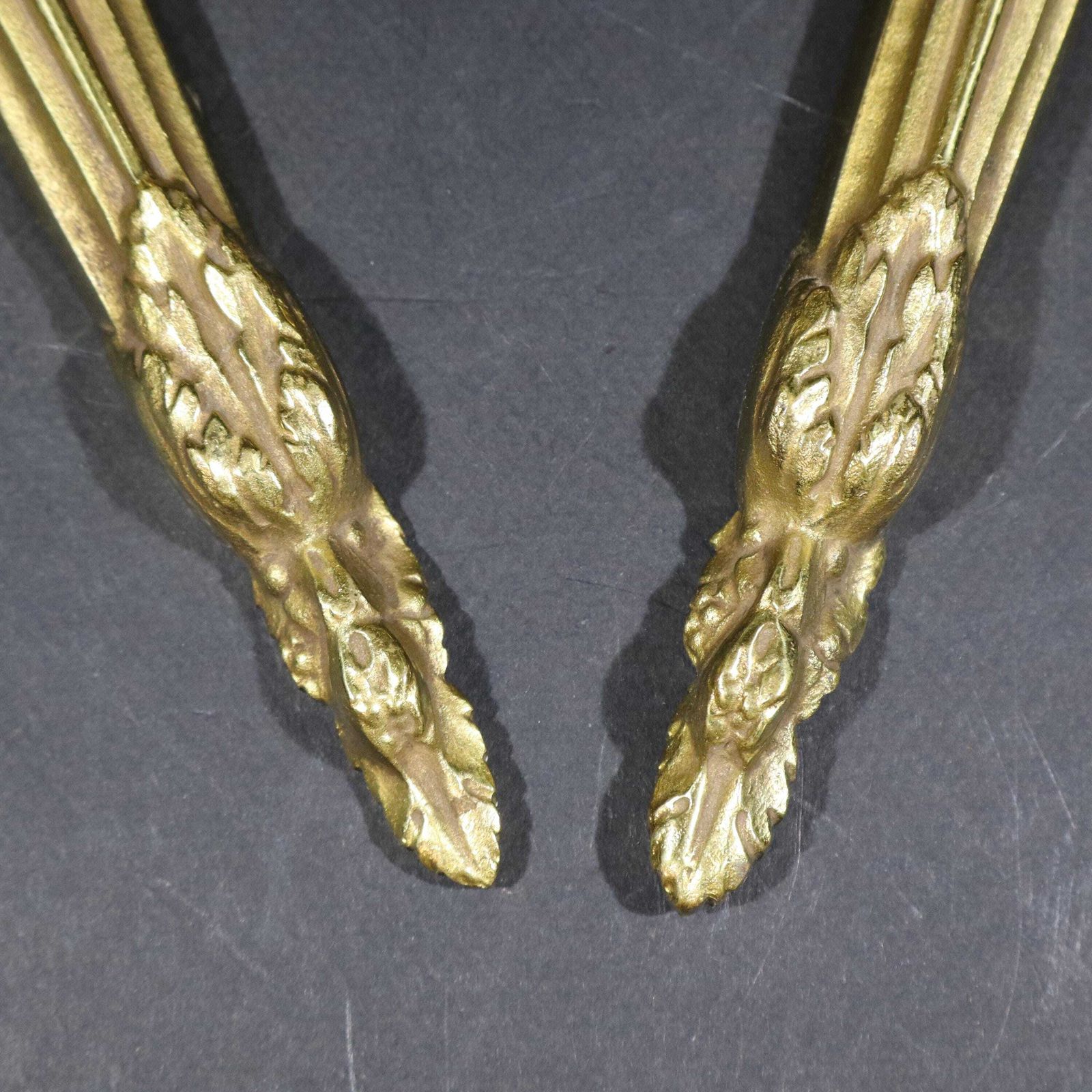 photo furniture Pair Of French Gilt Bronze Wall Mounted Sconces Louis XV Style Wall Lights With Lampshades