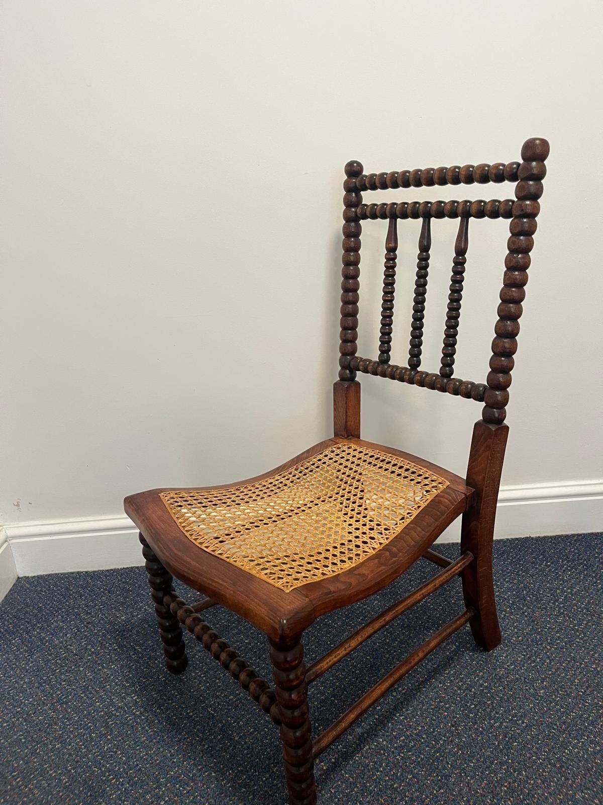Victorian Initialed 1800s Bobbin Turned Chair By Bowen And Mallon photo furniture