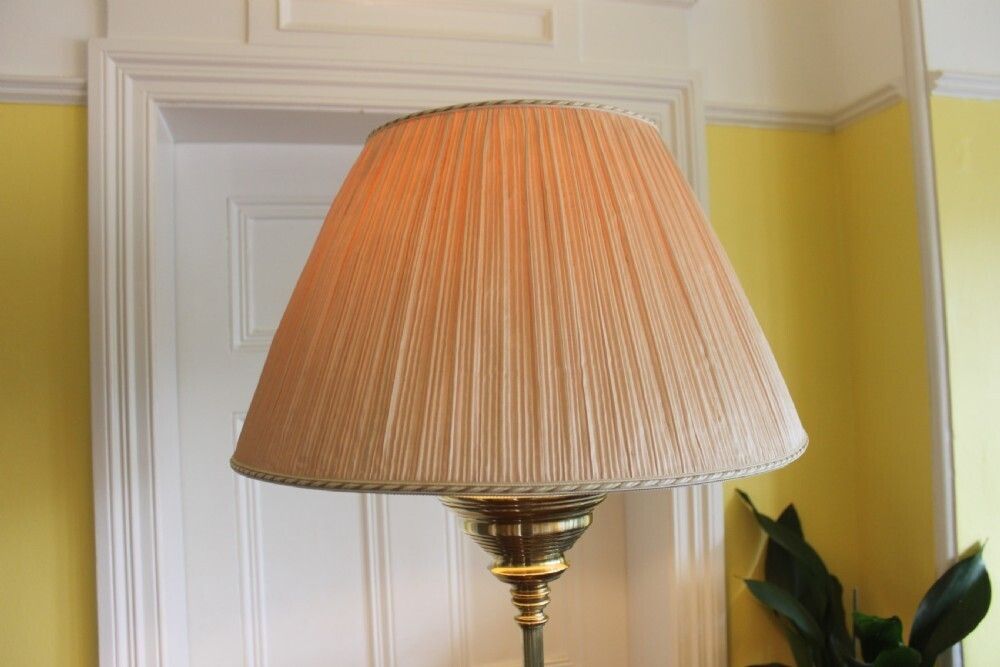 photo for sale Victorian Telescopic Brass Standard Lamp