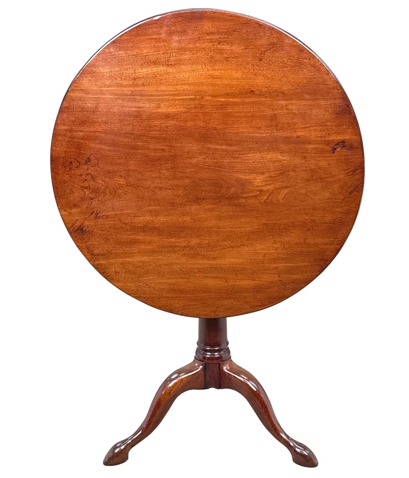 18th Century Georgian Mahogany Tripod Table (England, Circa 1760) photo vintage