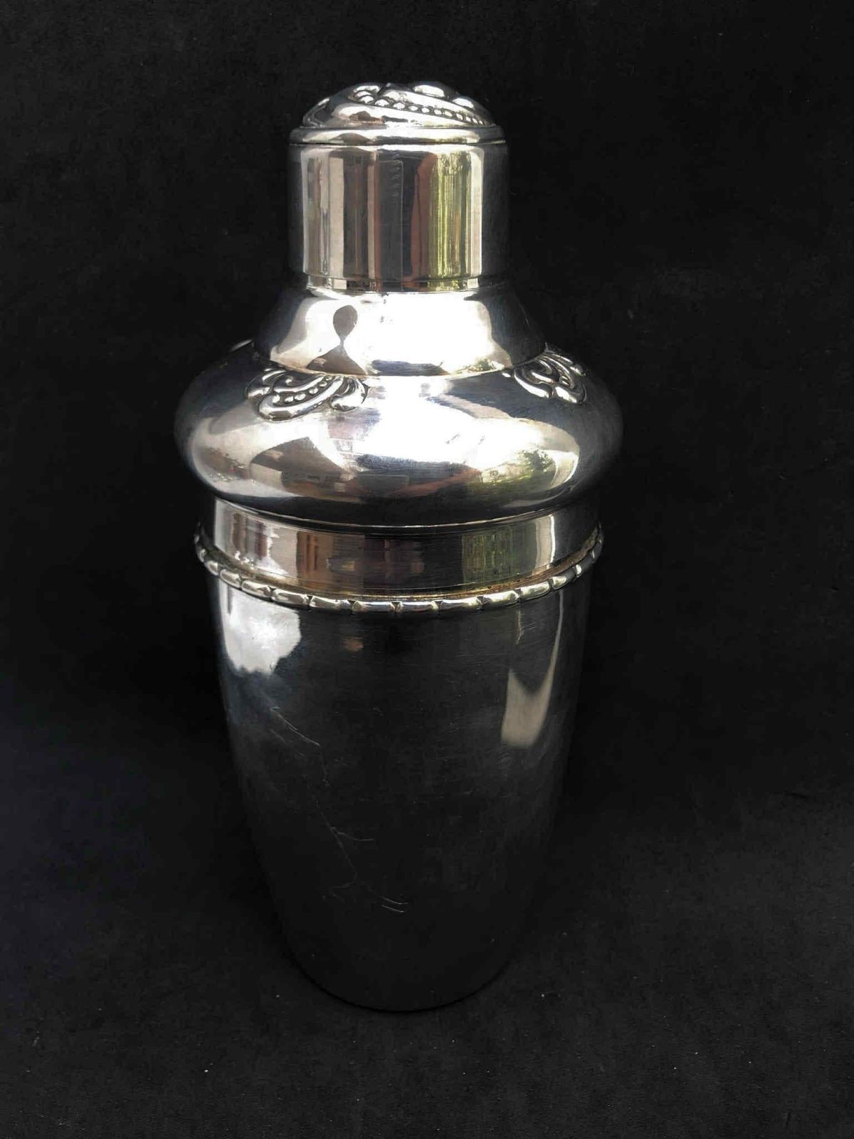 Art Deco Cocktail Shaker Deens Antiek Jaren 1920 Verzilverd Barkar Decoratie Mixologie Gereedschap Cadeau Barware Accessoires