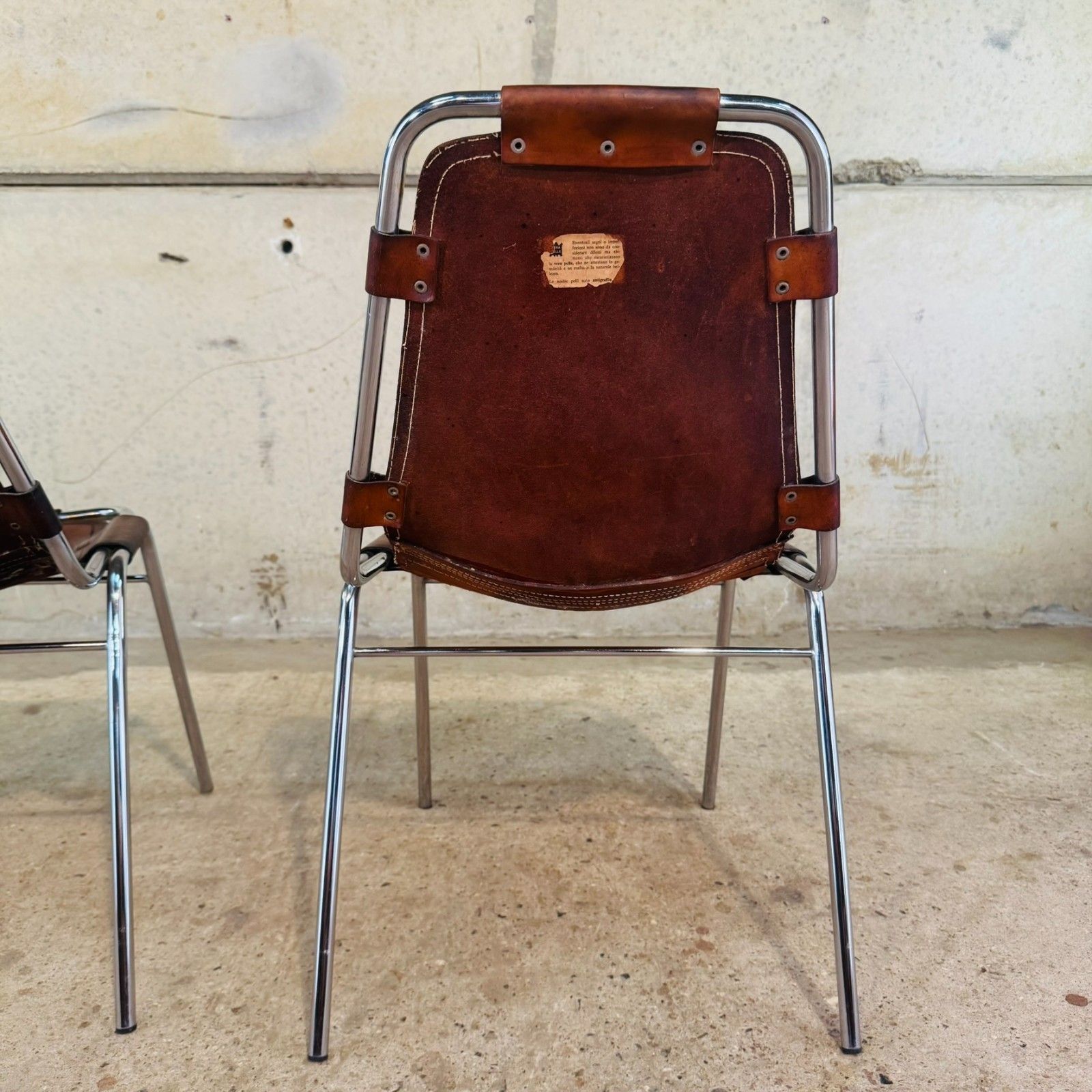 photo for sale 4 Les Arcs Chair – Tan Leather Iconic 1960s Design By Charlotte Perriand #474