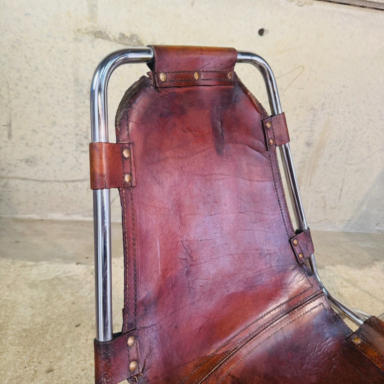 photo buy 4 Les Arcs Chair – Tan Leather Iconic 1960s Design By Charlotte Perriand #474