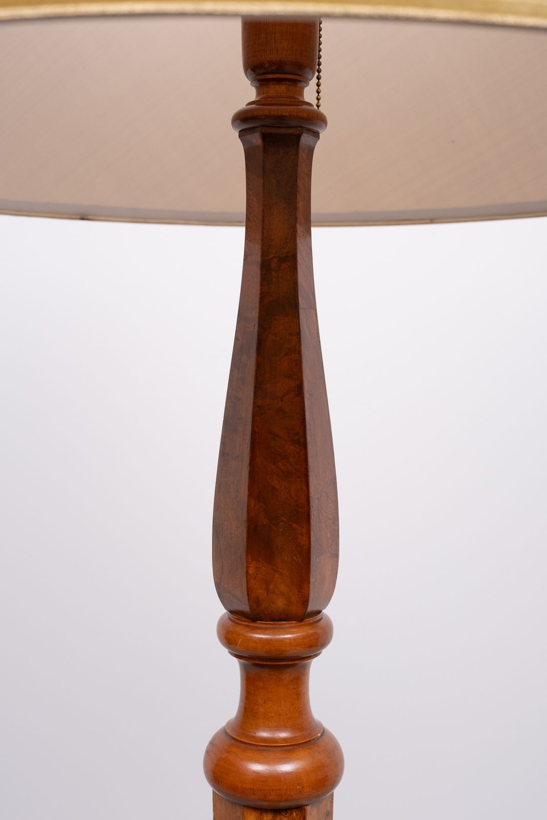 photo for sale Stunning Large Antique Biedermeier Burl Floor Lamp . Germany