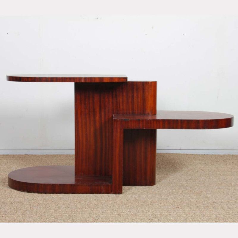 Modernist Mahogany Coffee Table From The 1930s photo vinterior