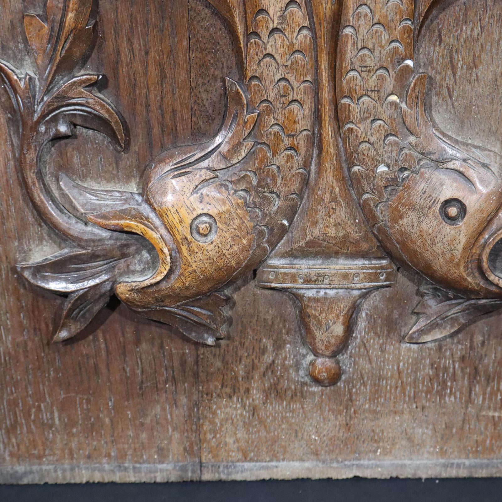 Antique French Wooden Panel Over Door Fronton Old Rectangular Carved Wall Decoration Architectural Salvage photo furniture