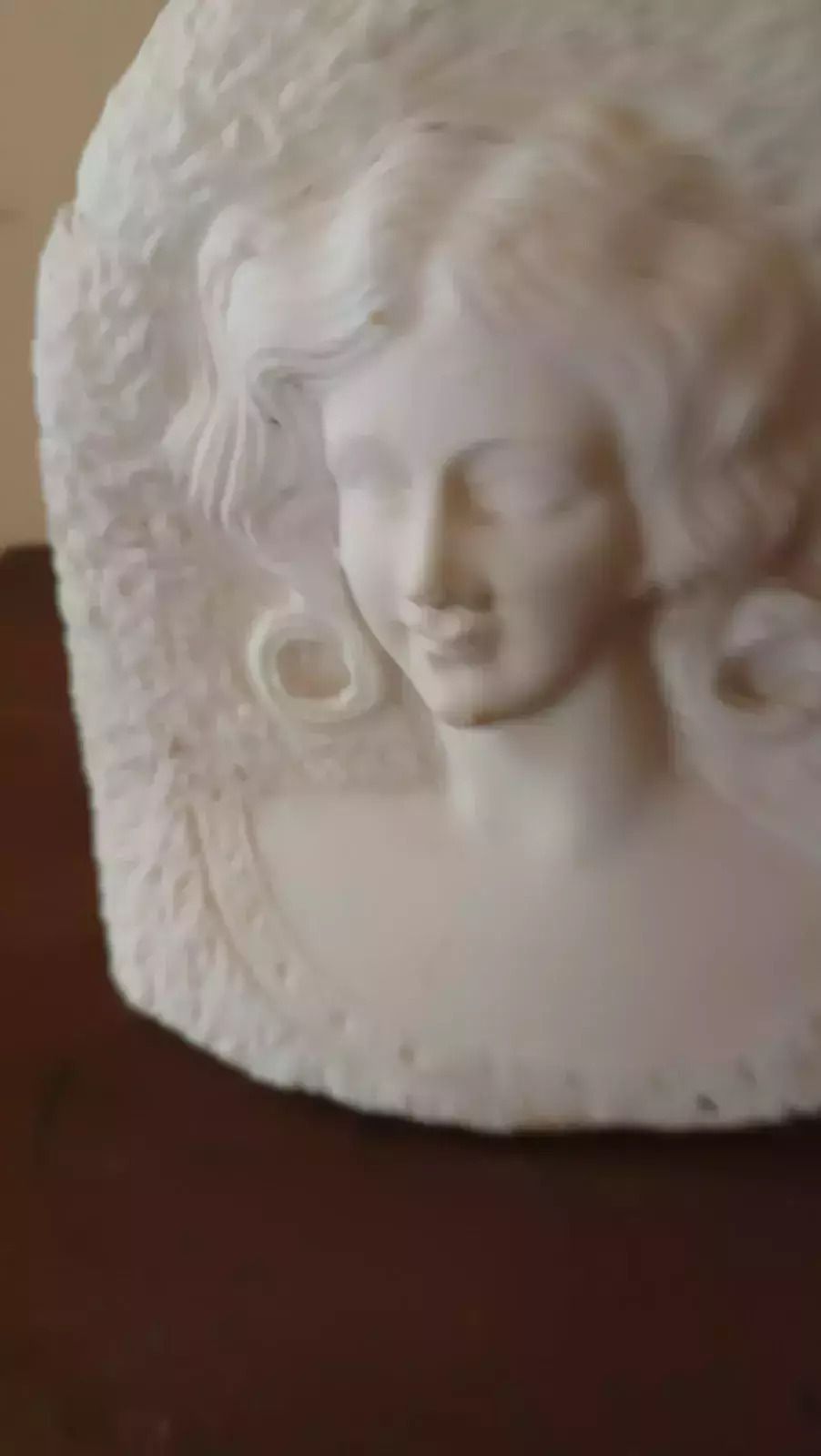 Ancient Marble Sculpture Female Bust Early 1900s photo 309.0