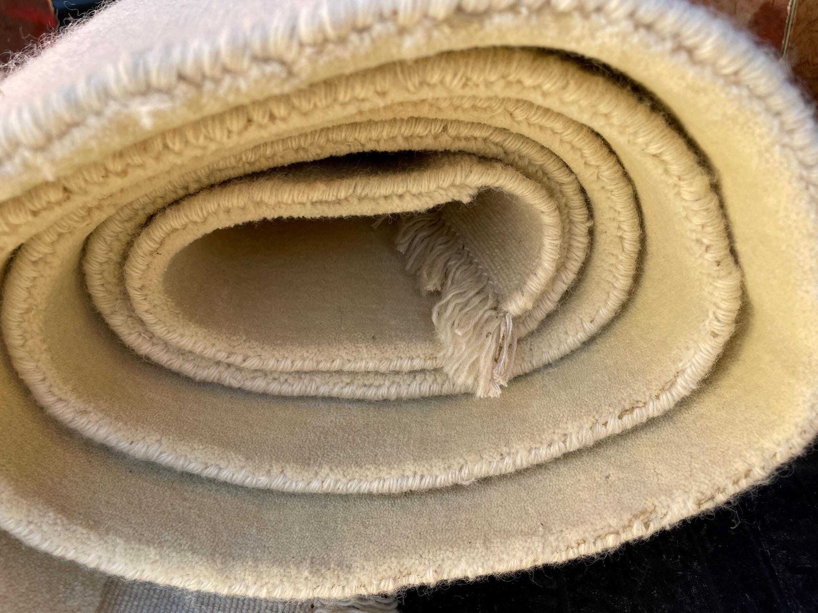 photo for sale New Nordic Knots Woven Rug Rectangle Wool Cotton Antique White 200x300cm Arje Carpet Mat Pattern Floor Mat Current