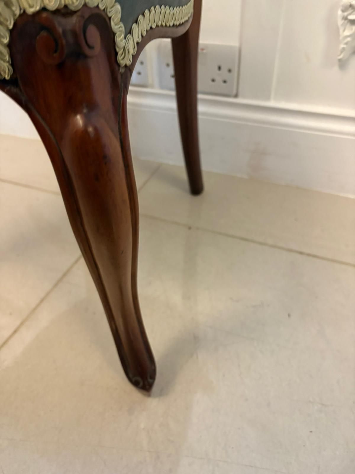 Set Of Six Antique 19th Century Quality Carved Mahogany Dining Chairs photo vintage
