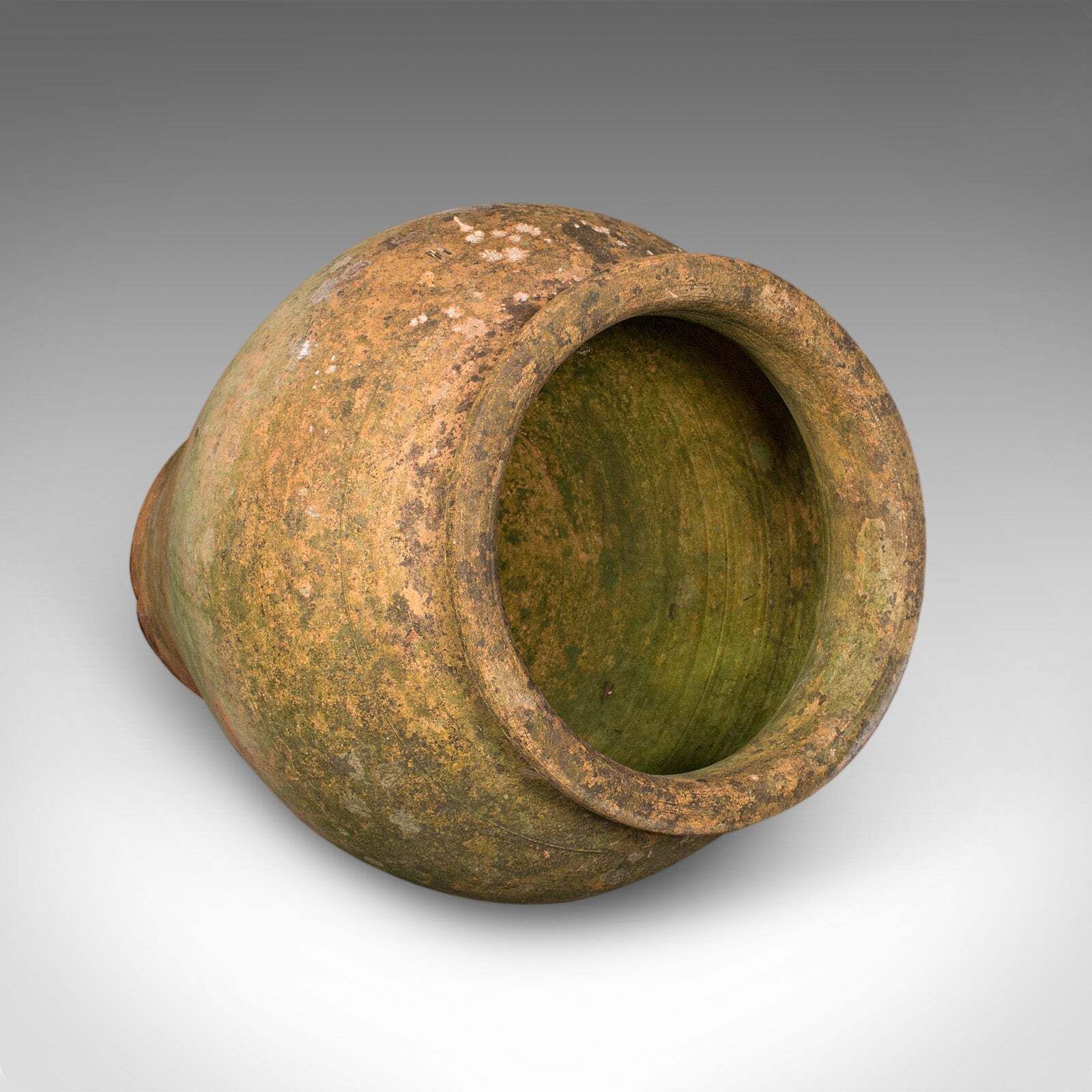 Antique Garden Vase, English, Terracotta, Planter, Victorian, Outdoor Ornament photo vinterior
